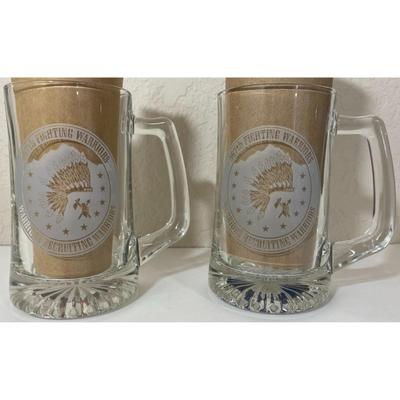 2 Vintage 367th Fighting Warriors Recruiting Mug USAF Air Force Military Plane