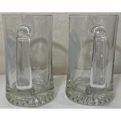 2 Vintage 367th Fighting Warriors Recruiting Mug USAF Air Force Military Plane