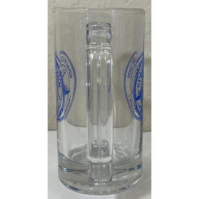 Vintage Space Coast Inn Patrick AFB Glass Mug Space Shuttle Florida USSF Force