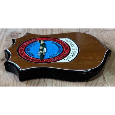 Vintage Vietnam Era 3rd Ags Support Wood Plaque Aviation Ground Support US Army