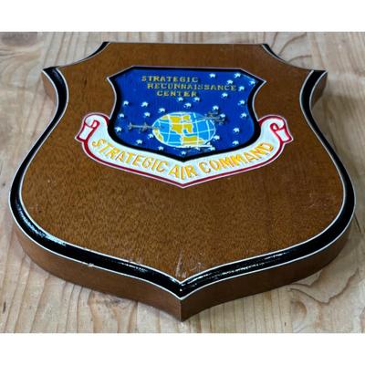 Vintage Vietnam Era Strategic Air Command Reconnaissance Center Wood Plaque USAF