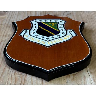 Vintage Vietnam Era 3d Tactical Fighter Wing Wood Plaque USAF PACAF Alaska