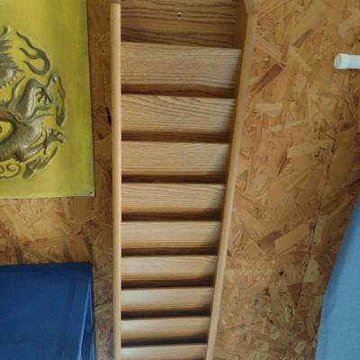 Wall Hanging, Wood Finish Magazine/Media Organizer- Approx 48" Tall