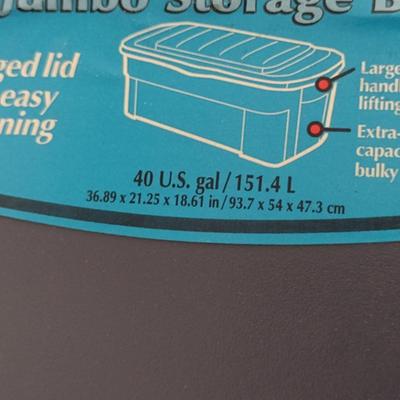 Pair of Plastic Storage Tubs with Lids