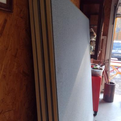 Upholstered Room Divider Panels/Cubicle Walls- Four Pieces- Each Approx 60" Wide, 72" Tall