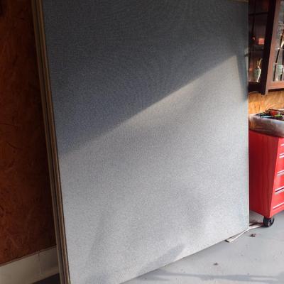 Upholstered Room Divider Panels/Cubicle Walls- Four Pieces- Each Approx 60" Wide, 72" Tall