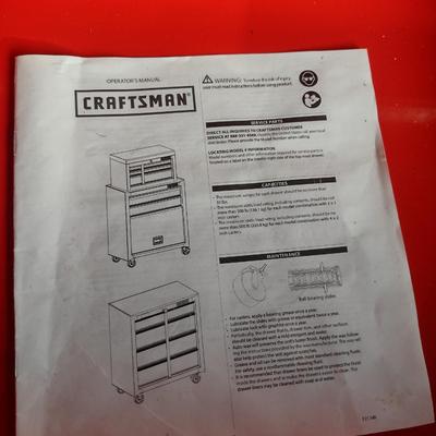 Craftsman Four Drawer Tool Chest on Casters with Key