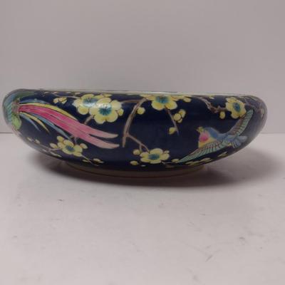 Painted Japanese Porcelain Bowl- Approx 10" in Diameter