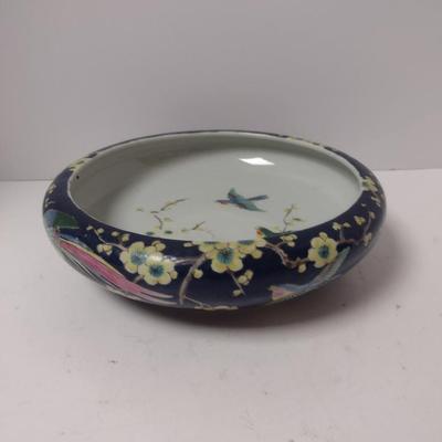 Painted Japanese Porcelain Bowl- Approx 10" in Diameter
