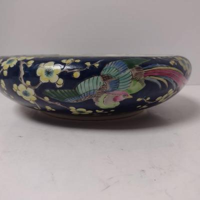 Painted Japanese Porcelain Bowl- Approx 10" in Diameter