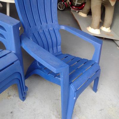 Four Composite Adirondack Chairs