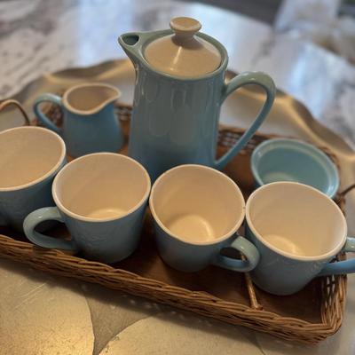 MCM Tea Set with Aluminum Tray