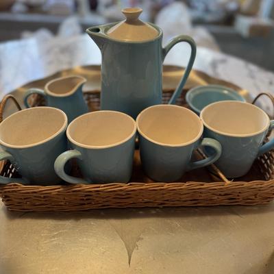 MCM Tea Set with Aluminum Tray