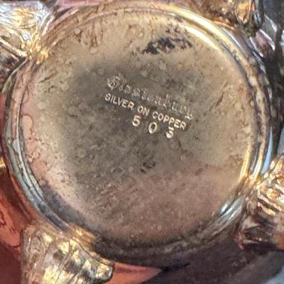 Silver on Copper Heavy Tea Set