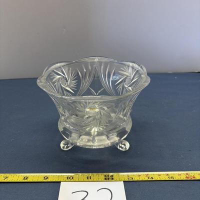 Pinwheel and Star Crystal Candy Dish