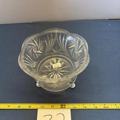 Pinwheel and Star Crystal Candy Dish