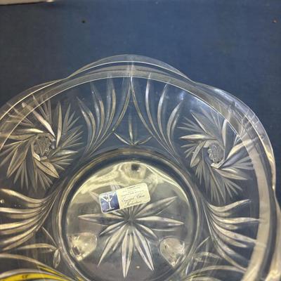 Pinwheel and Star Crystal Candy Dish