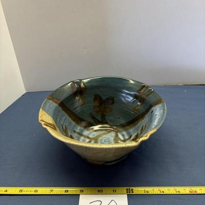 Marked Pottery Bowl