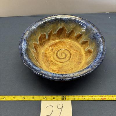Marked Pottery Bowl