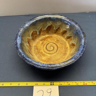Marked Pottery Bowl