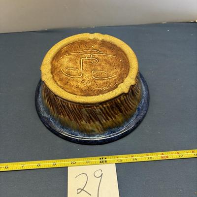 Marked Pottery Bowl