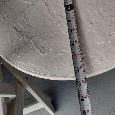 Two Composite Patio Chairs and One Side Table