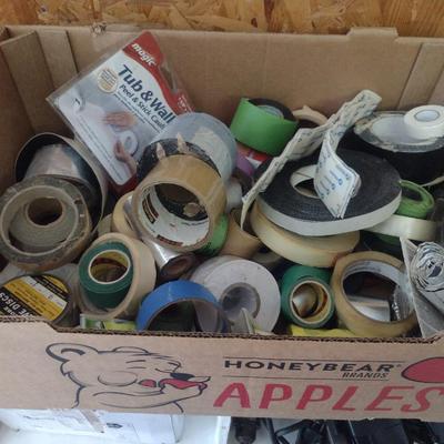 Collection of Tape and Sandpaper