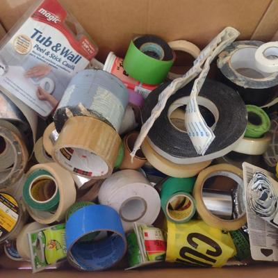 Collection of Tape and Sandpaper
