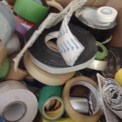 Collection of Tape and Sandpaper