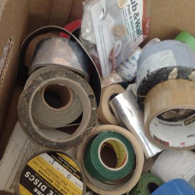 Collection of Tape and Sandpaper