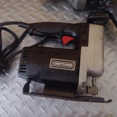 Pair of Craftsman Hand Tools- Drill and Scroll Saw