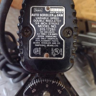 Pair of Craftsman Hand Tools- Drill and Scroll Saw