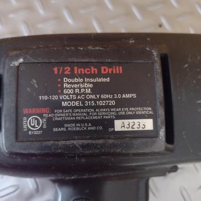 Pair of Craftsman Hand Tools- Drill and Scroll Saw