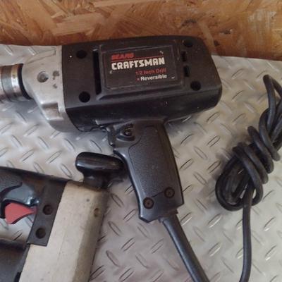 Pair of Craftsman Hand Tools- Drill and Scroll Saw