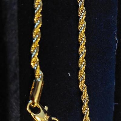 10kt Gold semi solid Necklace