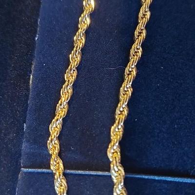10kt Gold semi solid Necklace