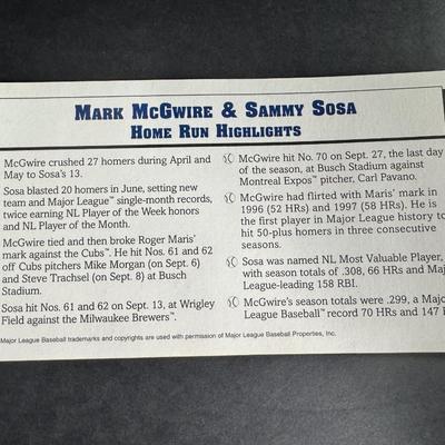 Danbury Mint - Mark McGwire & Sammy Sosa
