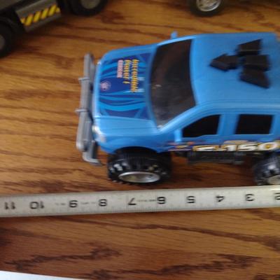 Collection of Toy Trucks and Vehicles