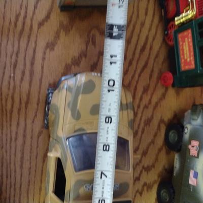 Collection of Toy Trucks and Vehicles