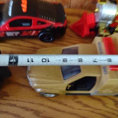 Collection of Toy Trucks and Vehicles