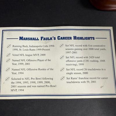 Danbury Mint - Marshall Faulk Figurine