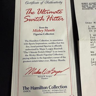 Mickey Mantle Figurine - #2771