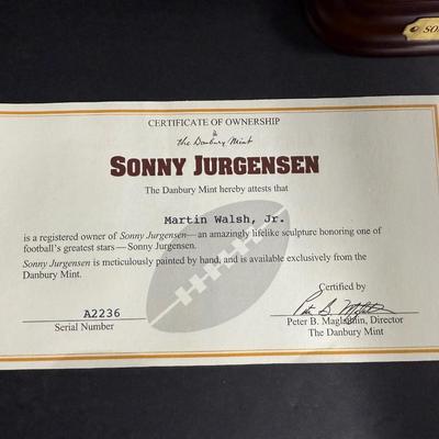 Danbury Mint - Sonny Jurgensen Figurine