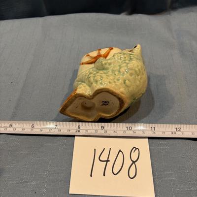 Vintage Ceramic Frog Planter