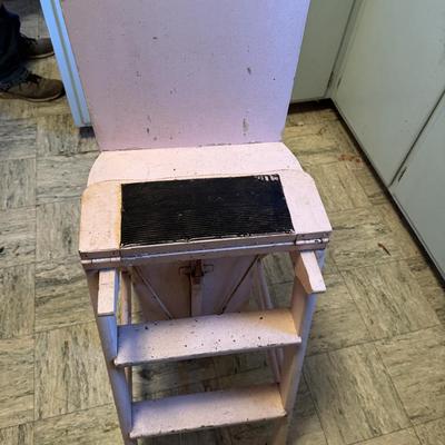 Vintage Ironing Board Stepladder