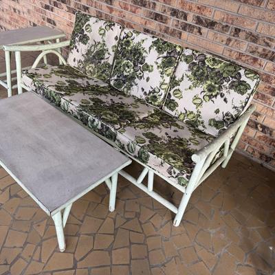 MCM Bentwood Bamboo Patio Set