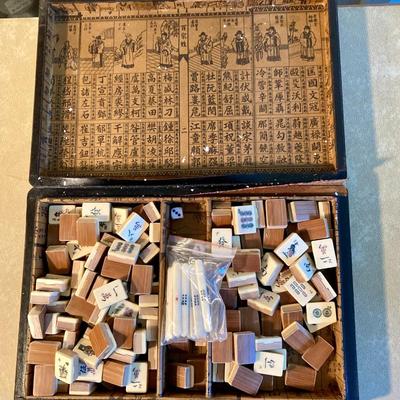 Sale Photo Thumbnail #245: Vintage Mahjong Set.