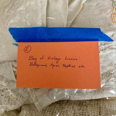 Sale Photo Thumbnail #259: Bedspread, Apron, Napkins etc.  Great condition!