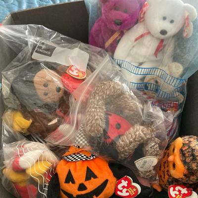 Sale Photo Thumbnail #308: Box lot of Beanie Babies