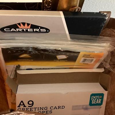 Sale Photo Thumbnail #330: Box lot of Office Supplies includes envelopes, folders, sheet protectors, padded mailers, etc.  You are buying everything you see in photos